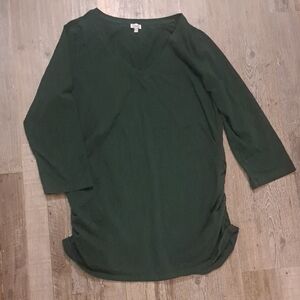 Kismet Dark Green Long Sleeve Top